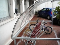 Навес для велосипеда от дождя из стали