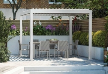 Крыша навес для террасы 300x300 см цвет белый