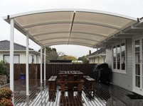 Навесы для террасы и веранды к дому стильный