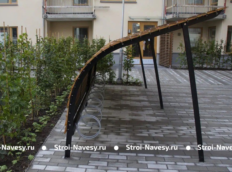 Навес для велосипедов из поликарбоната
