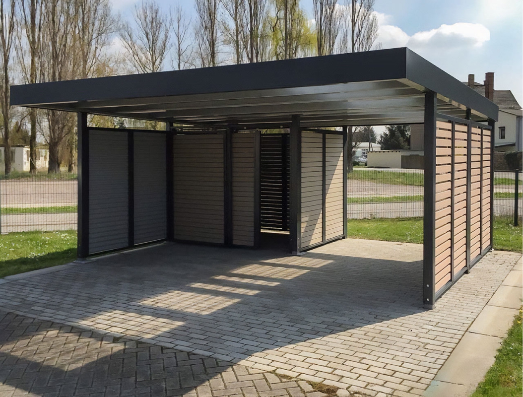 Хай-тек автонавес из поликарбоната для парковки